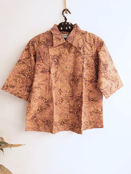 Batik cotton shirt for women