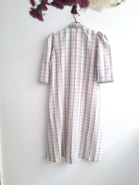 Checkered Handwoven Organic Cotton Kurta For Women.