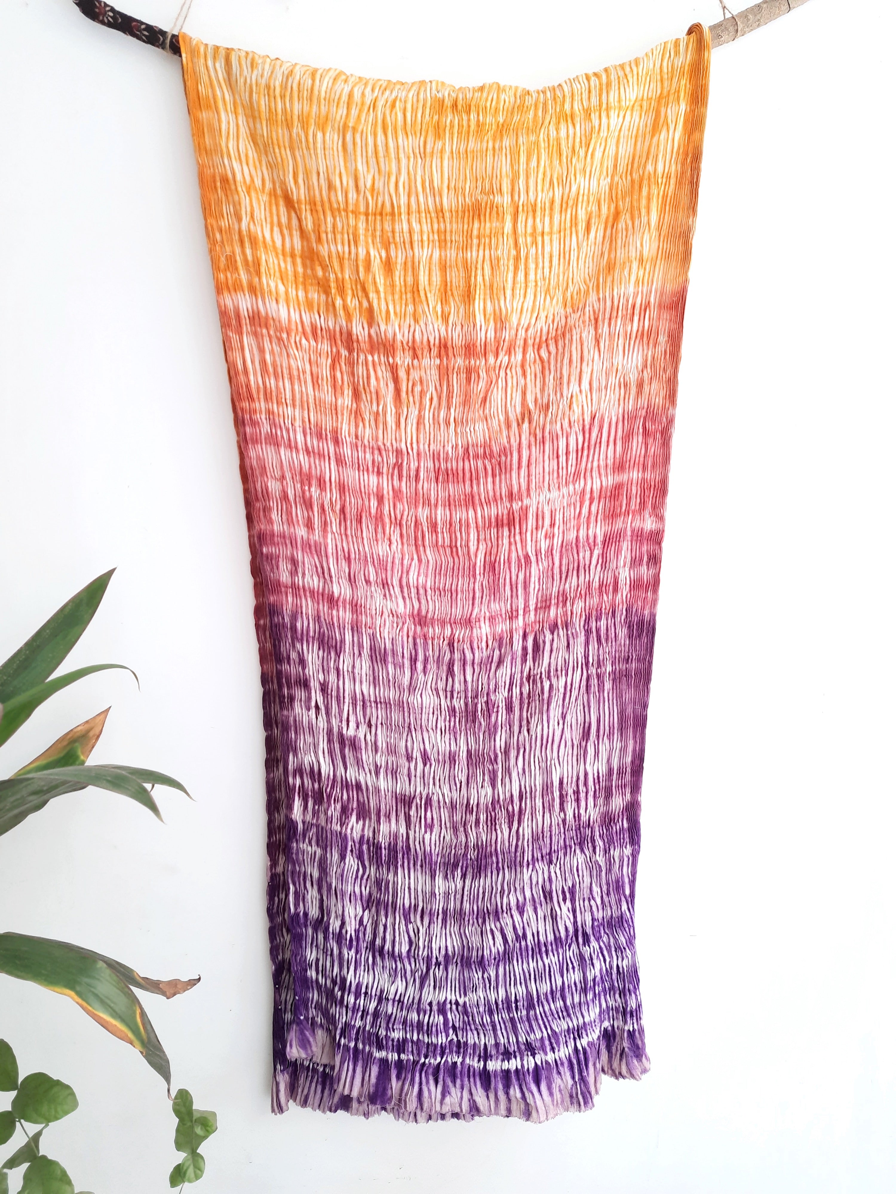 Dream in Color authentic | Handmade Shibori Cotton Shawl