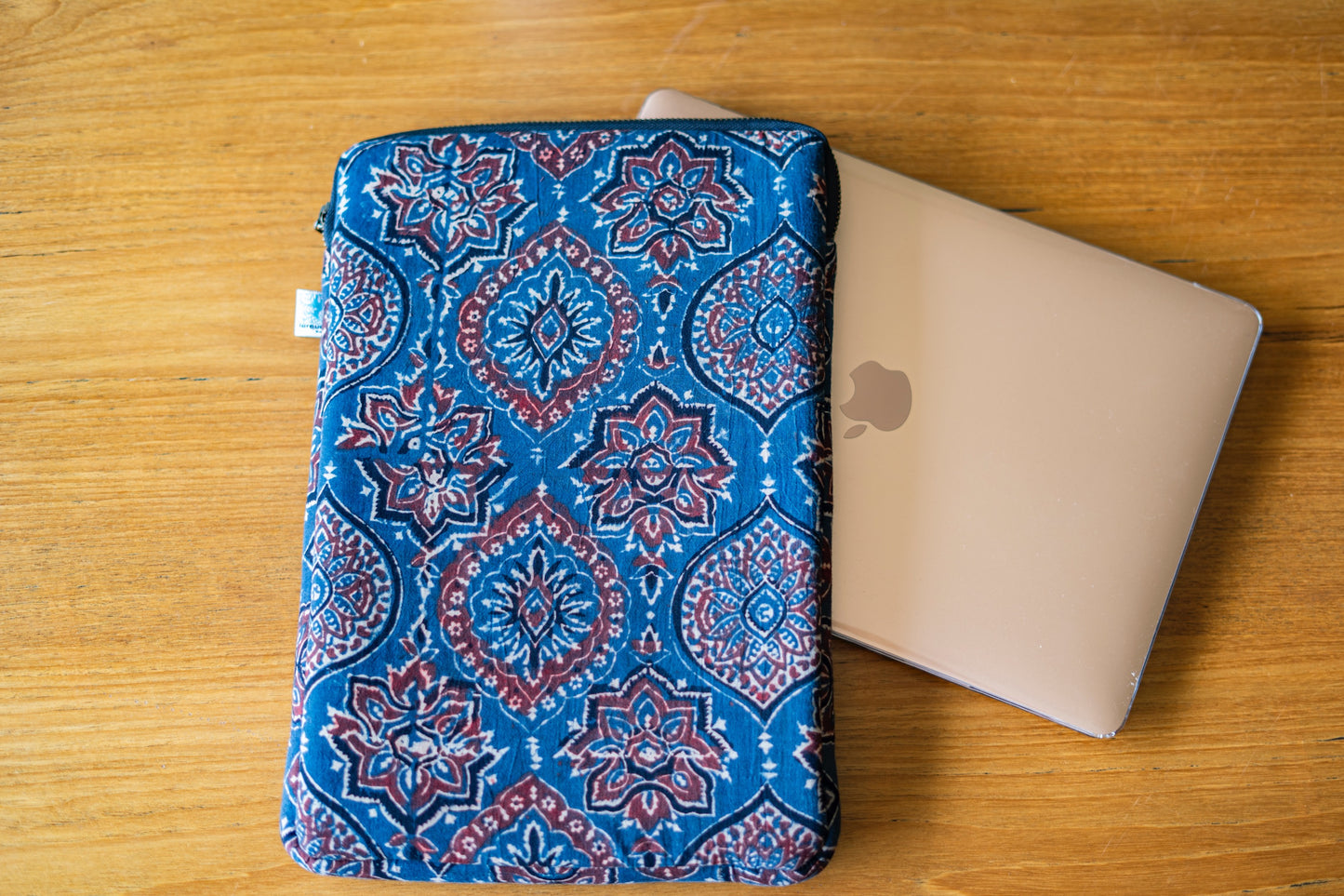 Ajrakh fabric Apple MacBook Sleeve, MacBook Sleeve
