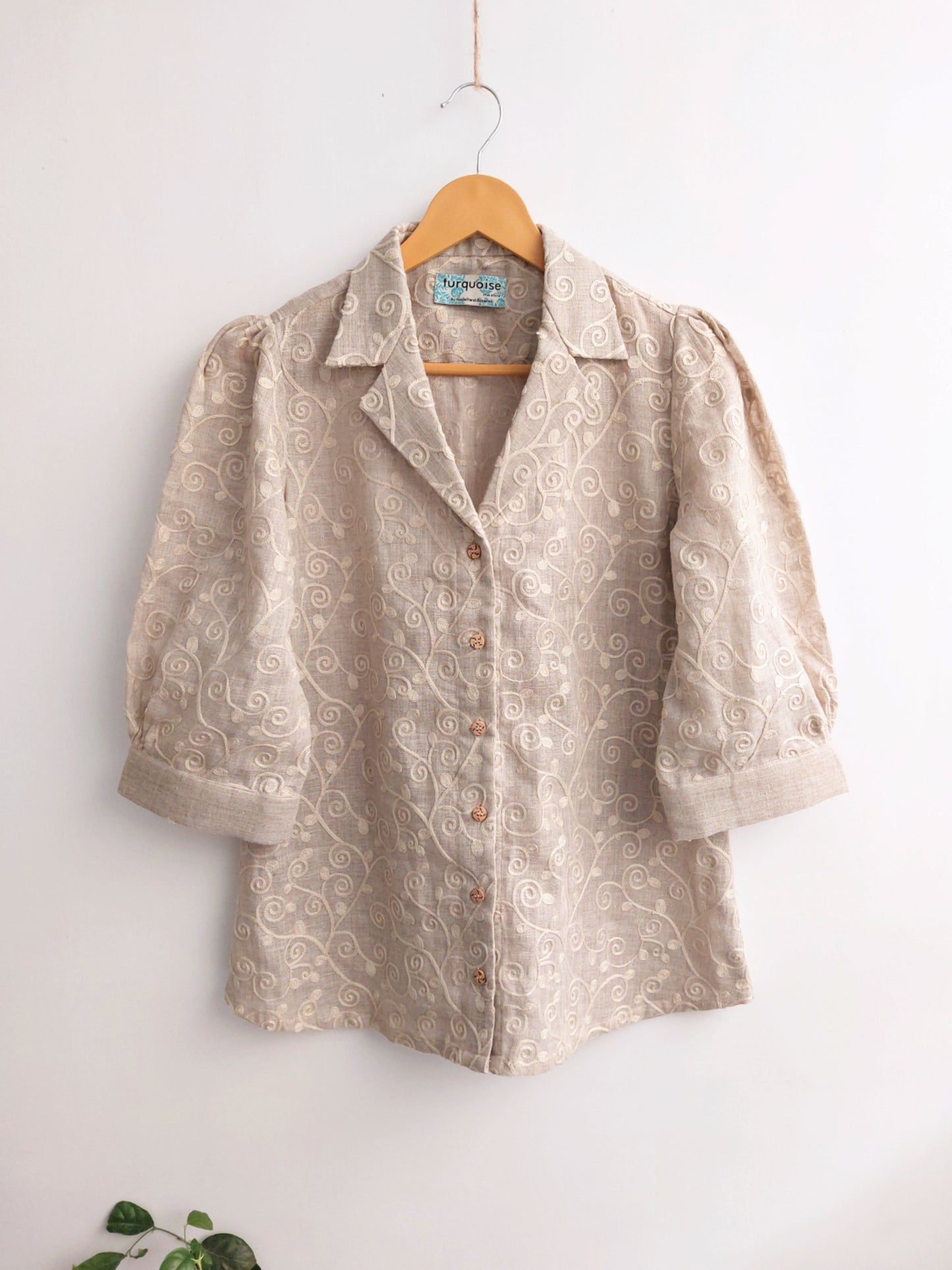 Embroidered Linen Shirt