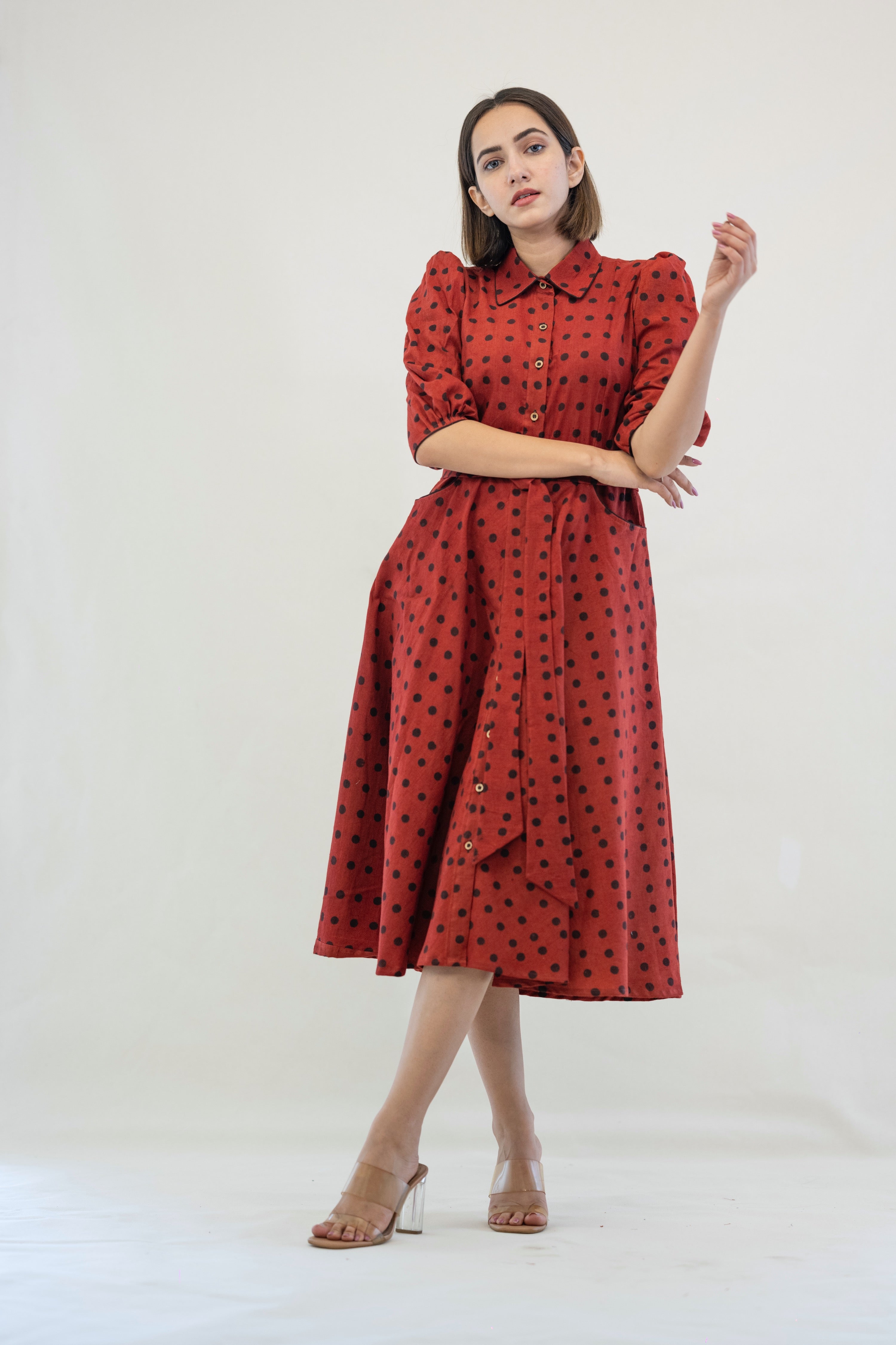 Madder polka dots dress – Turquoise 'the store'