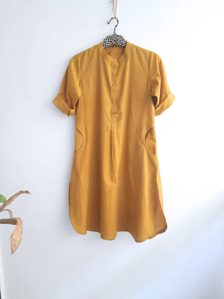 Natural Dyed Cotton Kurta Pants For Women.