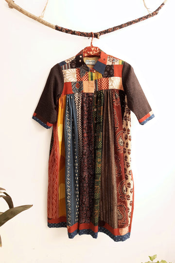 Ajrakh Prints Patchwork Blouses| Patchwork Shirts| Up-cycled Fashion ...