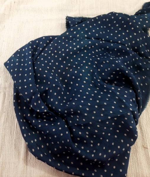 Modal Silk - Polka Dots Blouse Piece