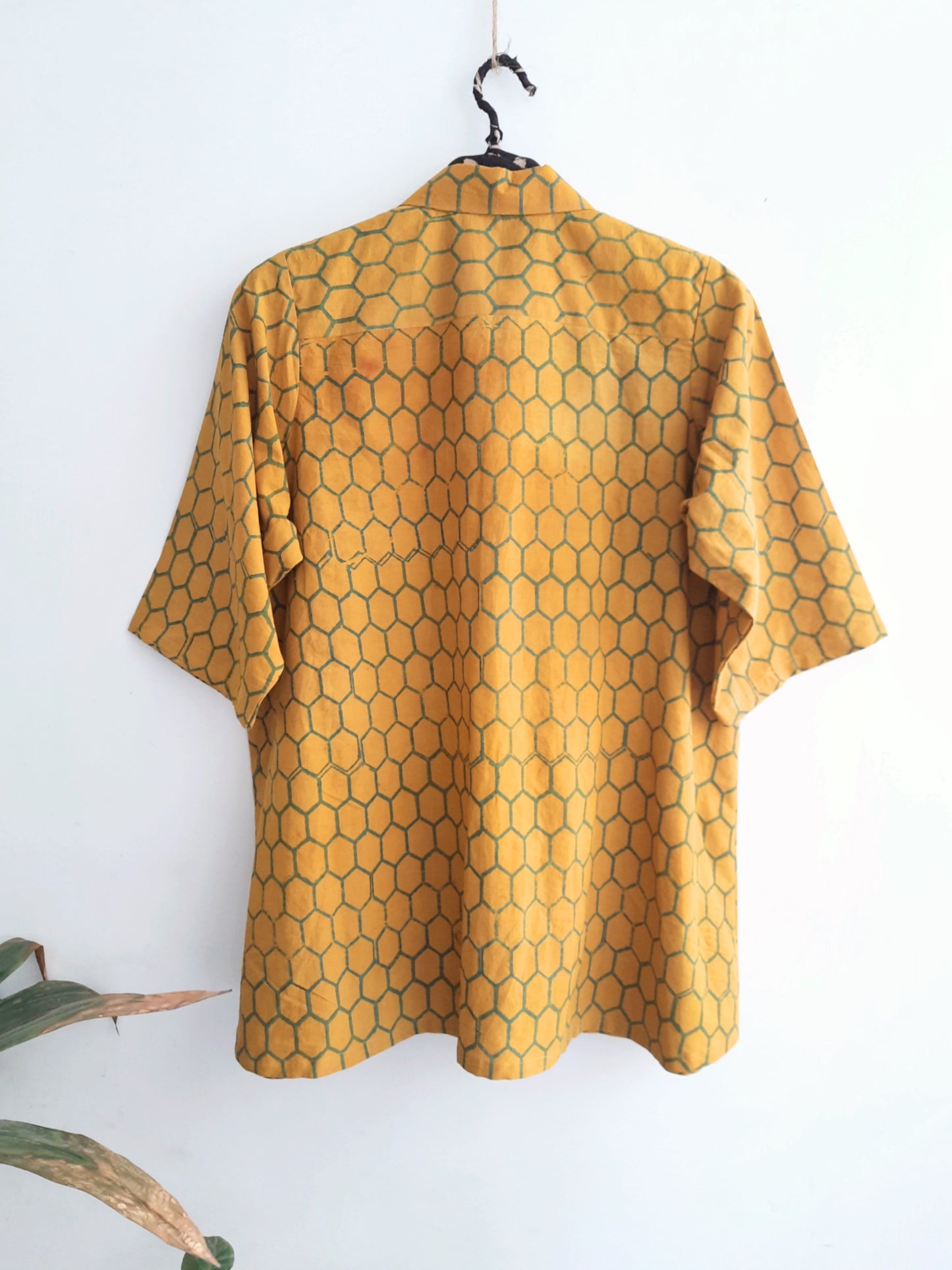Turmeric Dyed - Honeycomb Shirt