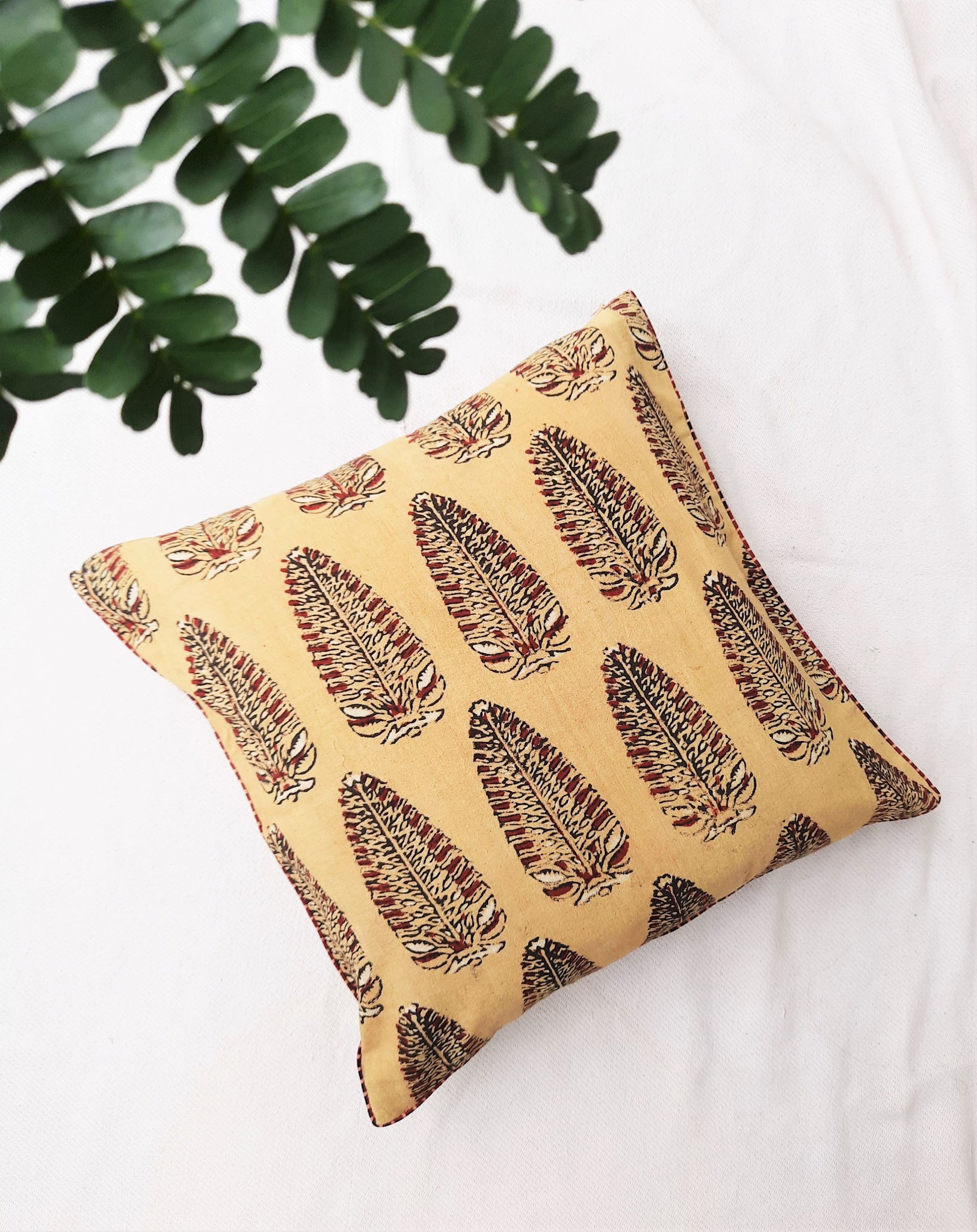 Asopalav ajrakh cotton cushion cover