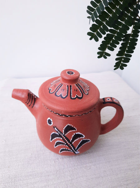 Terracotta teapot