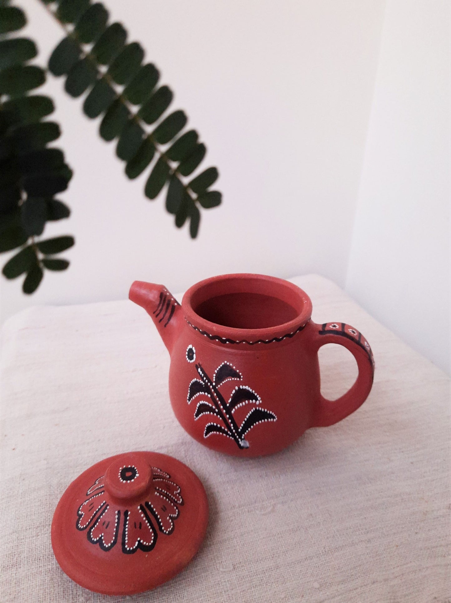 Terracotta teapot