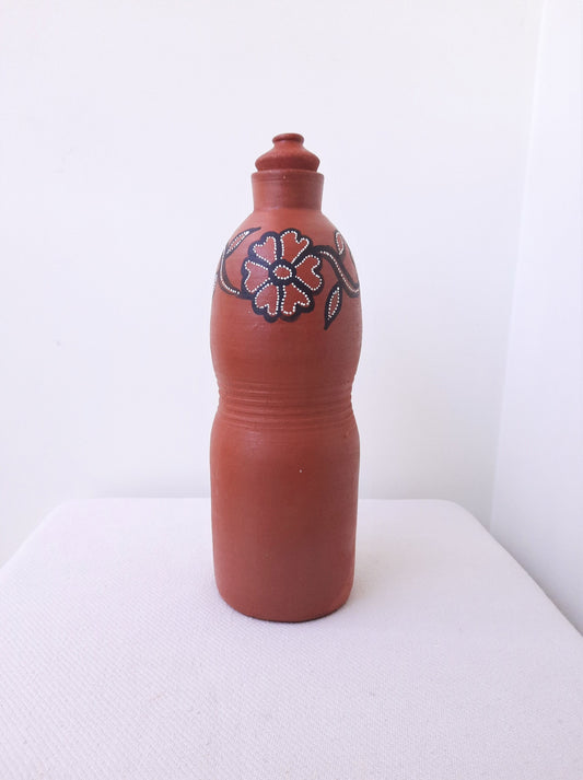 Terracotta curvy water bottle