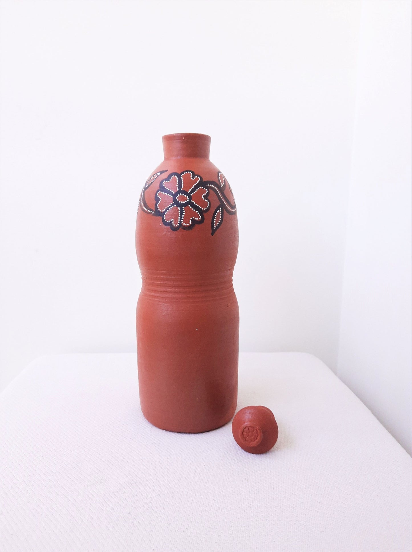 Terracotta curvy water bottle