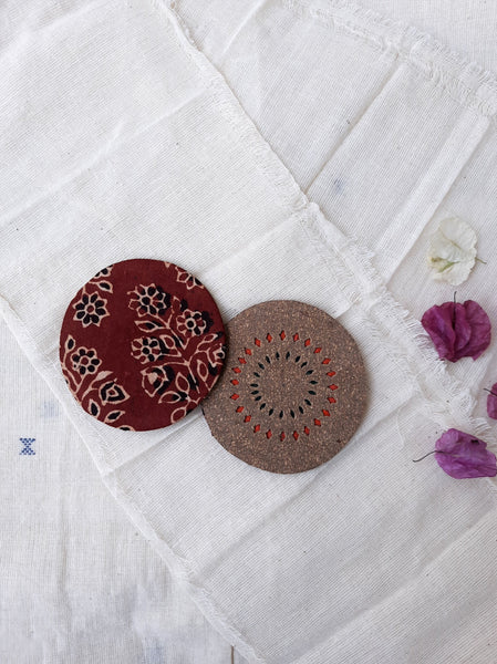 Cork tea coasters, Organic cork tea coasters, eco friendly tea coasters, Natural cork tea coasters, Sustainable handmade cork tea coasters