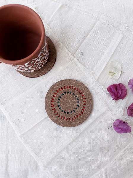 Cork tea coasters, Organic cork tea coasters, eco friendly tea coasters, Natural cork tea coasters, Sustainable handmade cork tea coasters