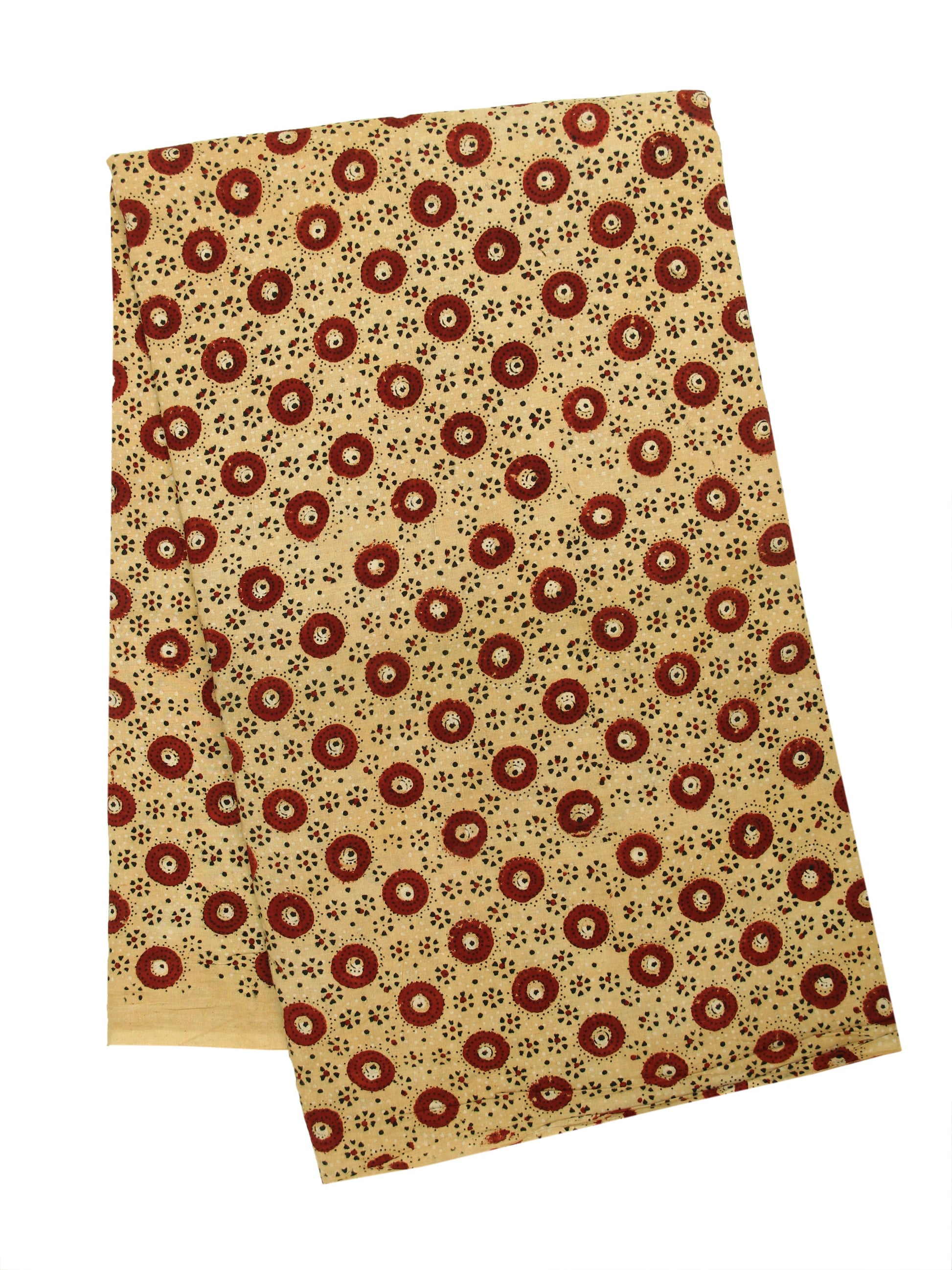 Ajrakh subtle turmeric yellow fabric, Ajrakh hand block print cotton fabric dyed in turmeric, Slow fashion