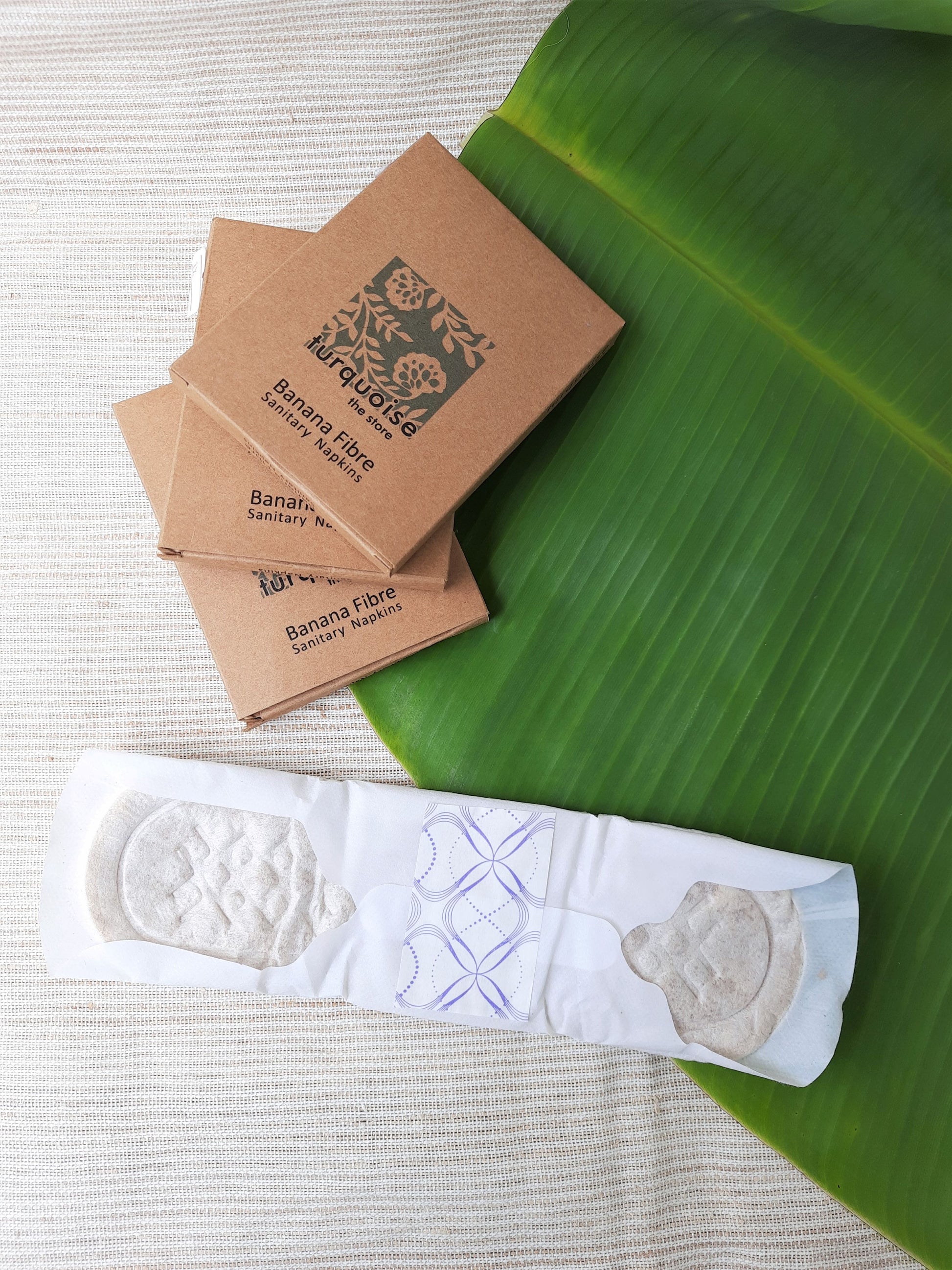 Banana fibre sanitary pads, Biodegradable banana fibre sanitary pads, Vegan and cruelty free sanitary pads, Handmade eco friendly banana fibre sanitary pads