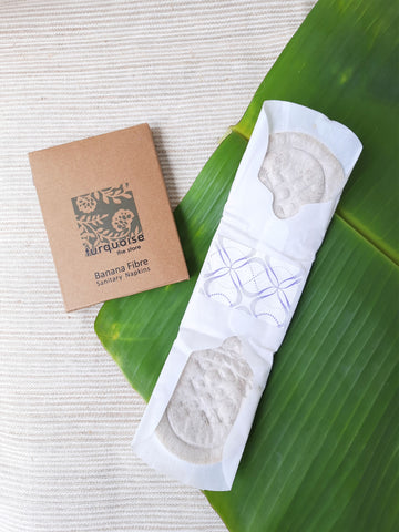 Banana fibre sanitary pads, Biodegradable banana fibre sanitary pads, Vegan and cruelty free sanitary pads, Handmade eco friendly banana fibre sanitary pads