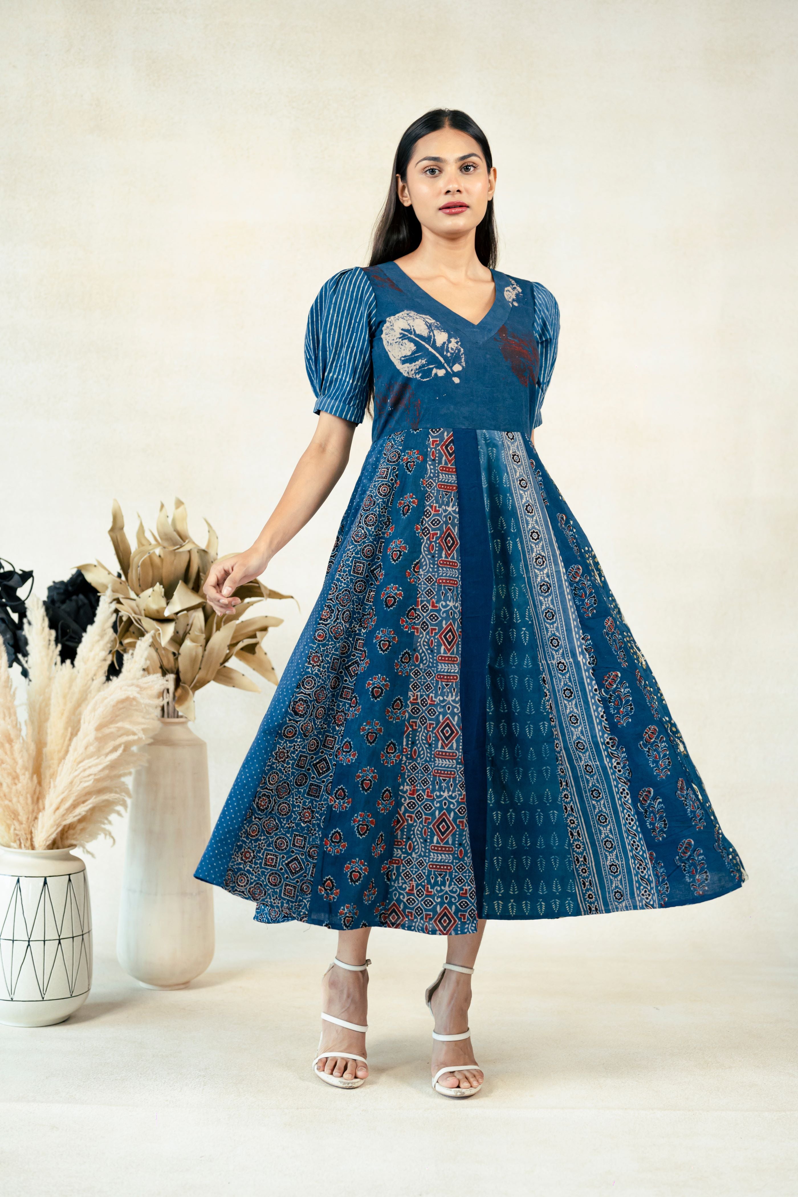 Kurta Pant Set Anarkali Style with Duppata and Modal Embroidery -Jolie |  Kurta with pants, Anarkali kurta, Anarkali