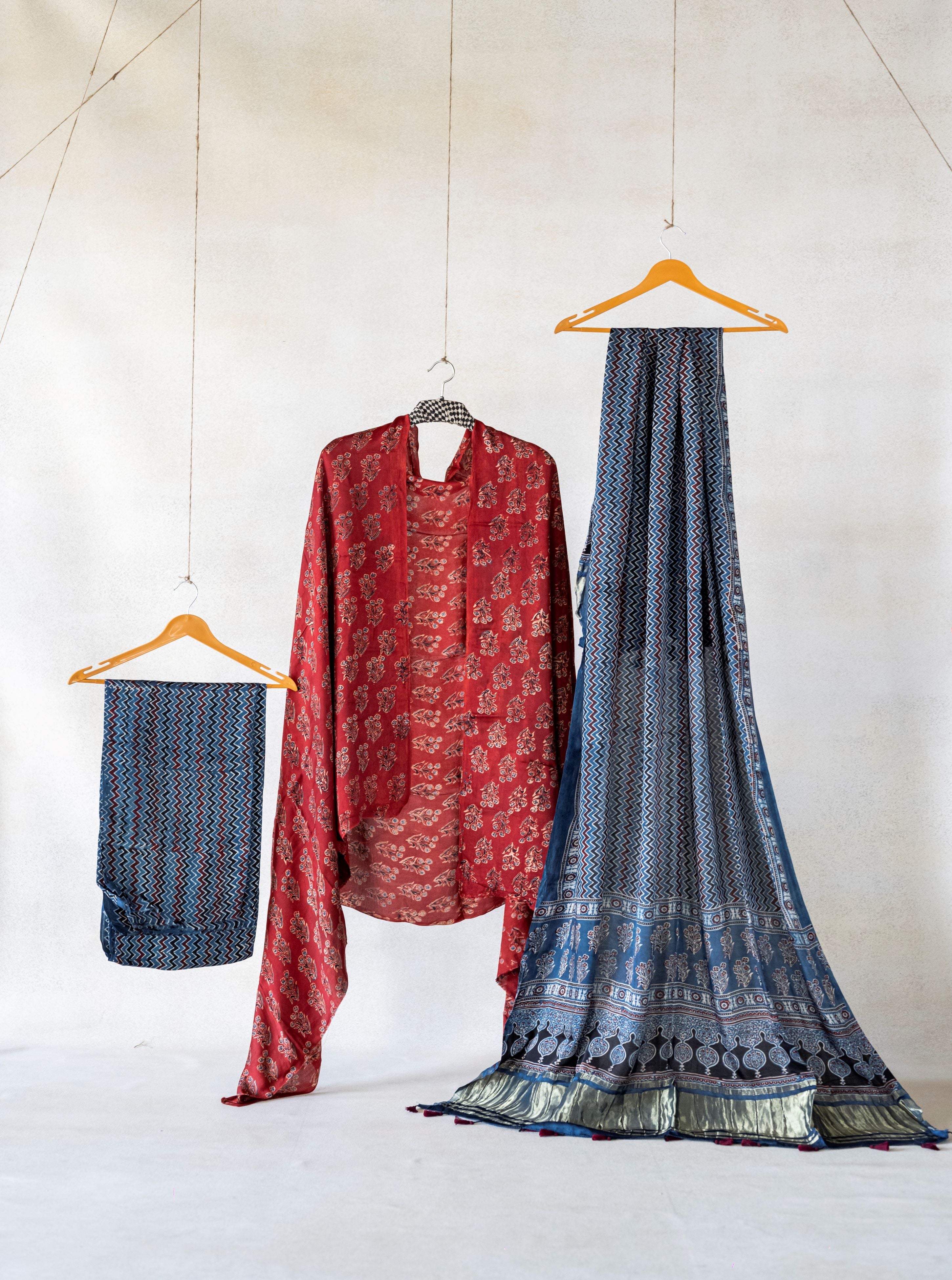 Cotton Printed Brown Stitched Suit Set | Kashvi-8011 | Cilory.com